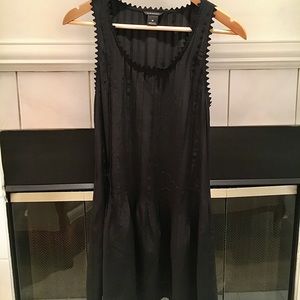 Club Monaco Black Silk Dress/Beach Cover